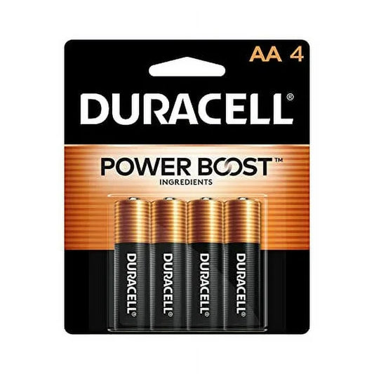 Duracell Coppertop AA Alkaline Batteries - 4 Pack