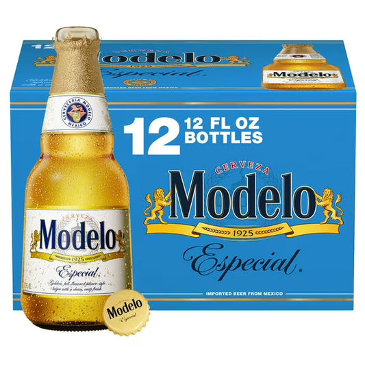 Modelo Especial Mexican Lager Beer - 12 Pack (12 fl oz Bottles)