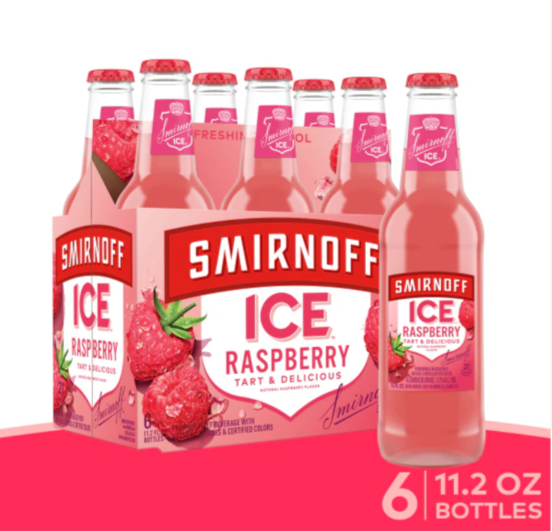 Smirnoff Ice Raspberry - 6 Pack (11.2 fl oz Bottles)