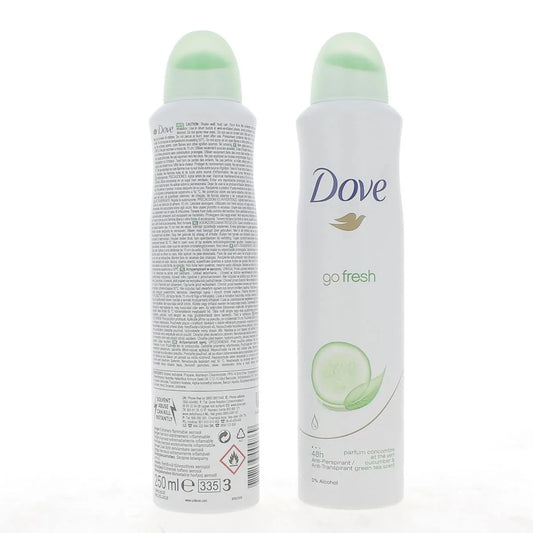 Dove Go Fresh Cucumber & Green Tea Antiperspirant Deodorant Spray (150ml)