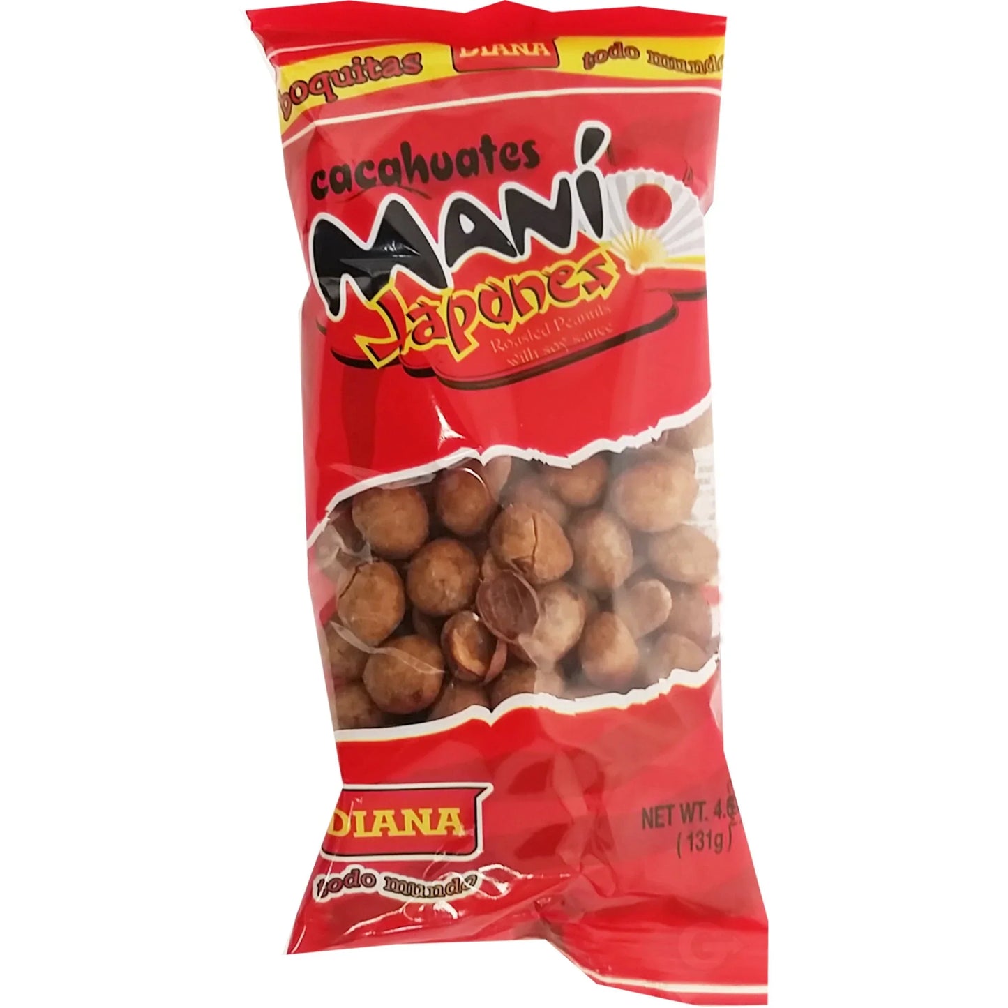 Diana Roasted Peanuts with Soy Sauce (Maní Japonés) 4.6 oz