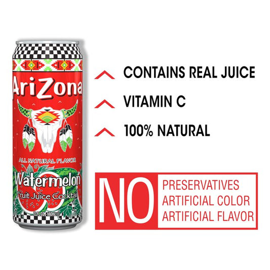 AriZona Watermelon Fruit Juice Cocktail (23 fl oz Can)