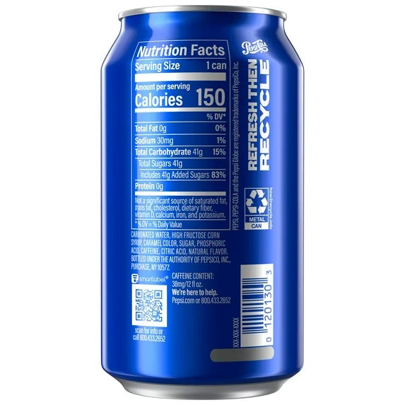 Pepsi Cola Soda (12 fl oz Can)