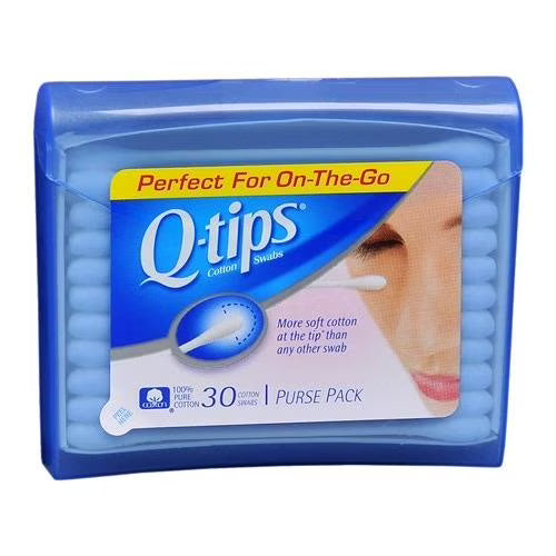 Q-tips Cotton Swabs Purse Pack (30 Count)