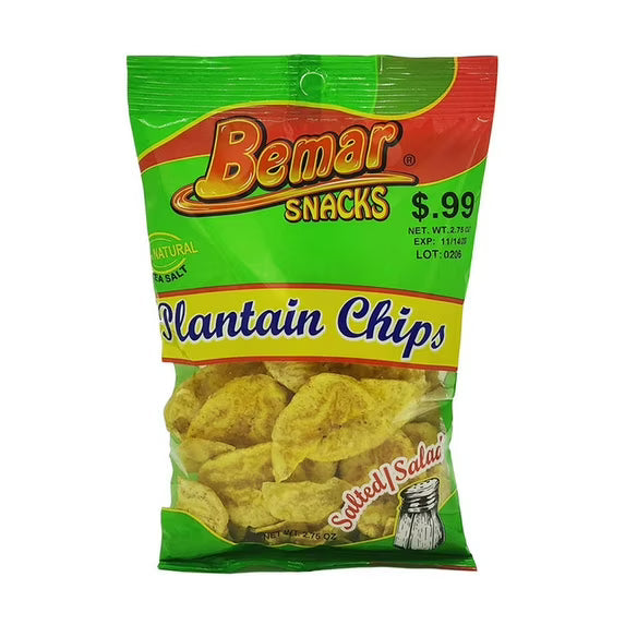 Bemar Platanutres Plantain Chips (Puerto Rican Style Snack)
