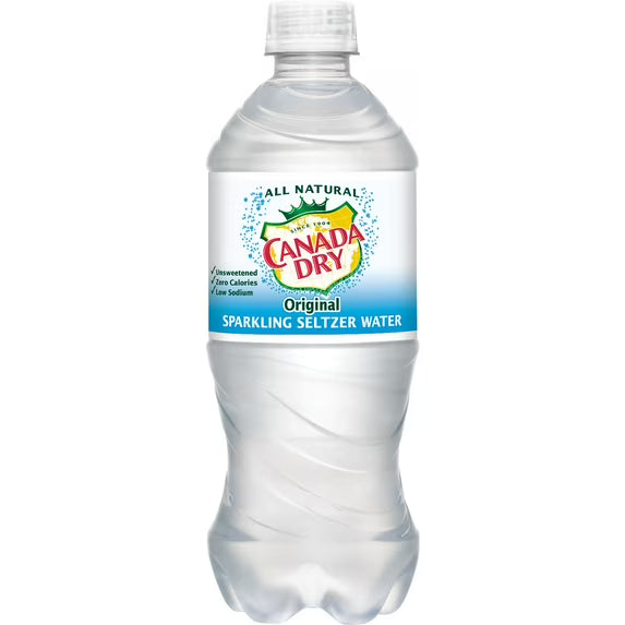 Canada Dry Original Sparkling Seltzer Water (20 fl oz Bottle)