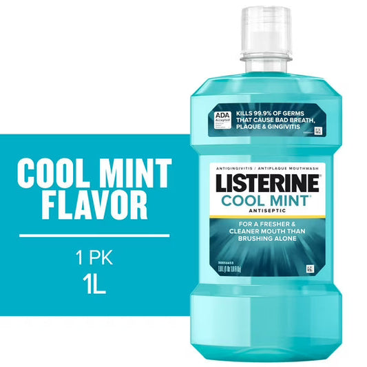 Listerine Cool Mint Antiseptic Mouthwash - Travel Size (80ml / 3.2 fl oz)