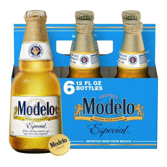 Modelo Especial Mexican Lager Beer - 6 Pack (12 fl oz Bottles)