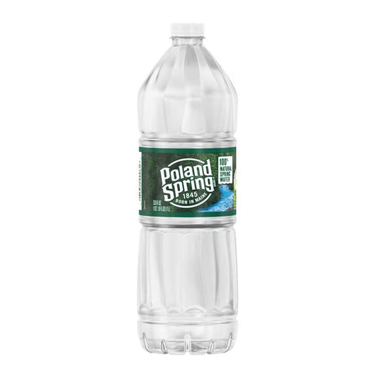 Poland Spring 100% Natural Spring Water (1 Liter Bottle)