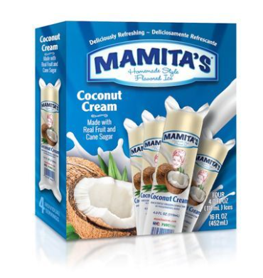 Mamita's Coconut Cream Ice Bar (Creamy Tropical Frozen Treat) 4 oz
