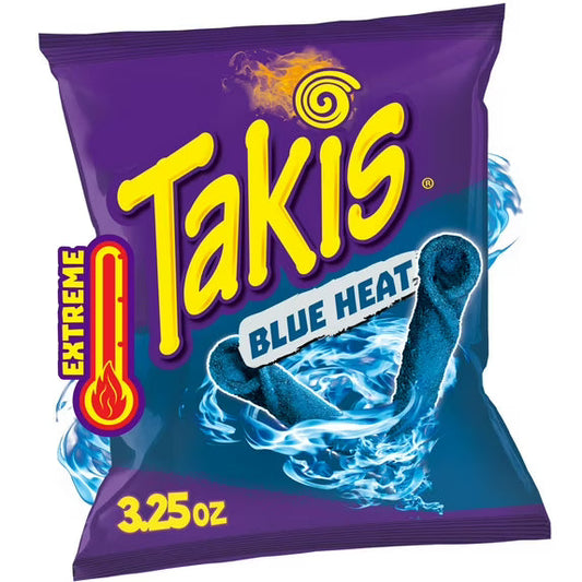 Takis Blue Heat Rolled Tortilla Chips (4 oz Bag)