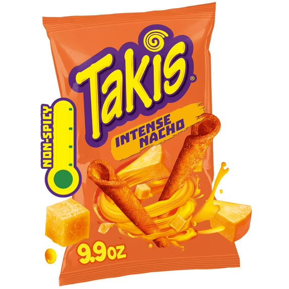 Takis Intense Nacho Rolled Tortilla Chips (Cheese Flavor - Non-Spicy)