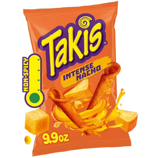 Takis Intense Nacho Rolled Tortilla Chips (Cheese Flavor - Non-Spicy)