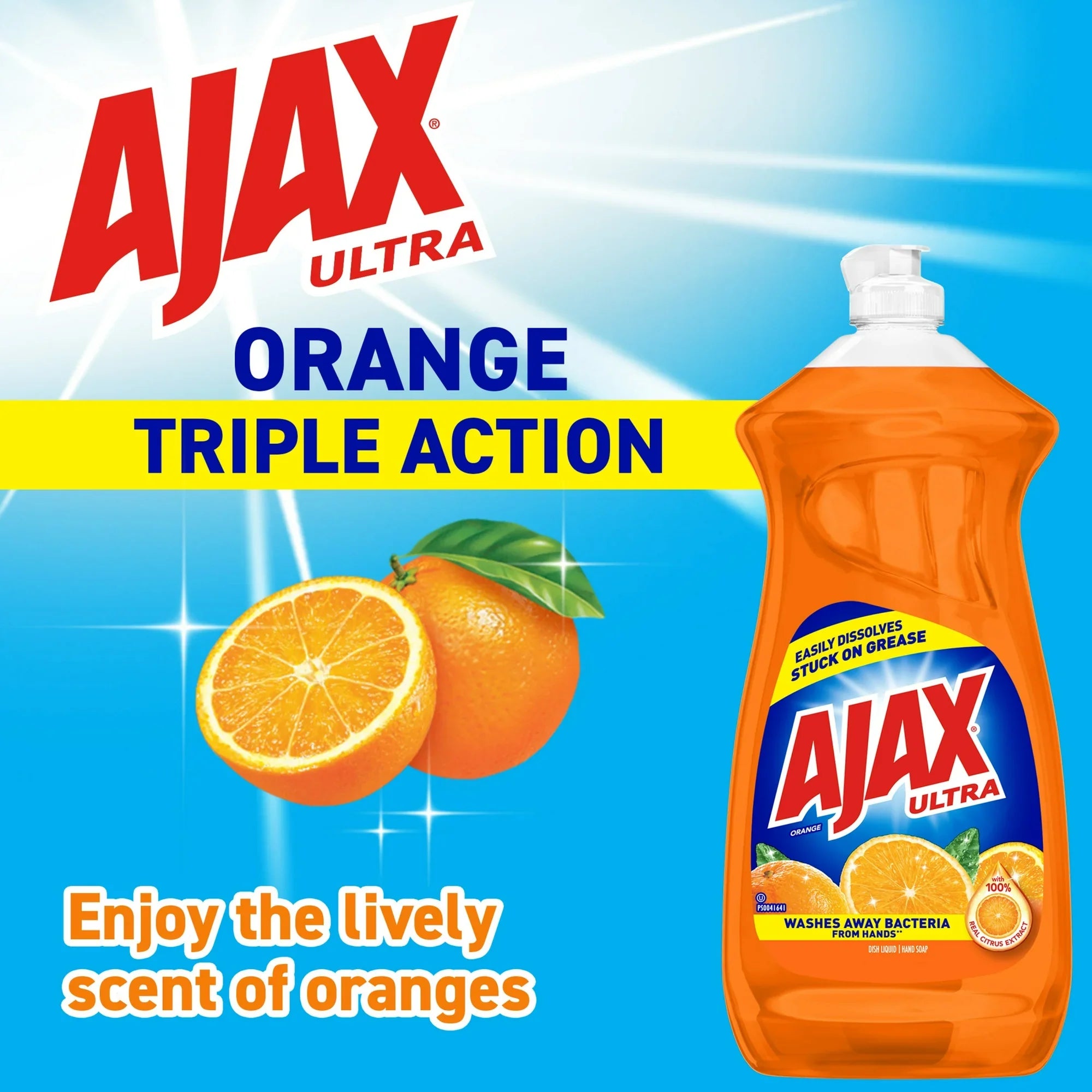 Ajax Ultra Dish Liquid, Orange Scent - 14 fl oz