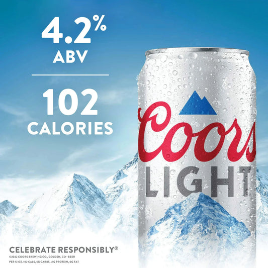 Coors Light Lager Beer - 6 Pack (12 fl oz Bottles) 72.00 FL OZ