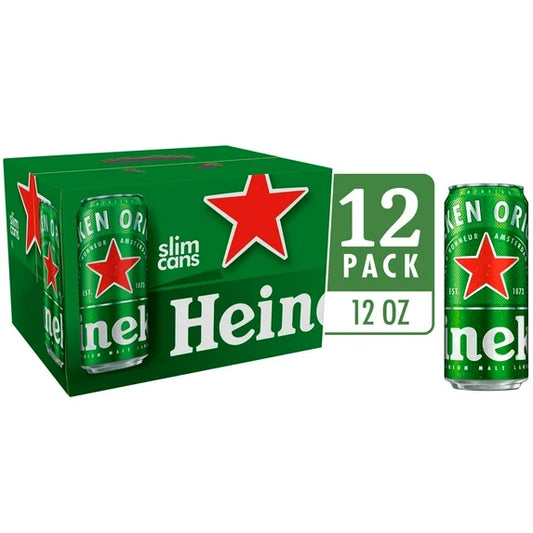 Heineken Original Lager Beer - 12 Pack (12 fl oz Cans) 144.00 FL OZ