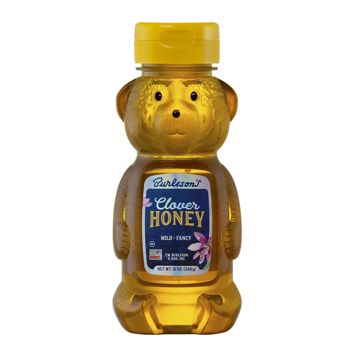 Pure Extra Light Clover Honey (12 oz Squeeze Bottle)