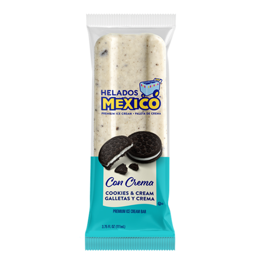 Helados Mexico Cookies & Cream Premium Ice Cream Bar (4 oz)