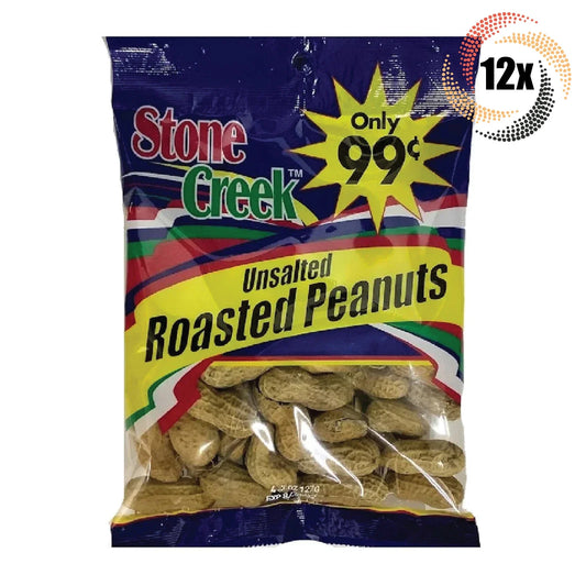 Stone Creek Unsalted Roasted Peanuts - 1.5 oz Snack Pack
